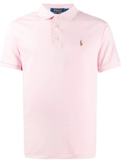 Polo Ralph Lauren Embroidered Logo Polo Shirt In Pink