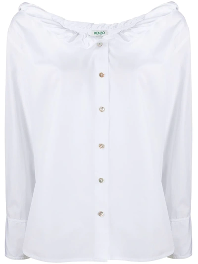 Kenzo Women's  White Cotton Shirt