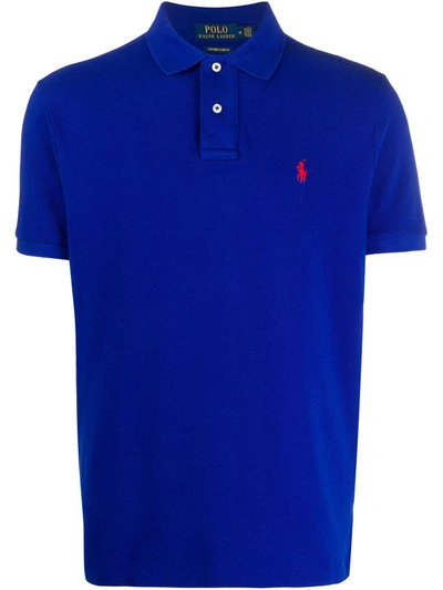 Polo Ralph Lauren Piqué Polo Shirt In Blue