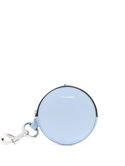 Acne Studios Keychain Coin Pouch In Blue
