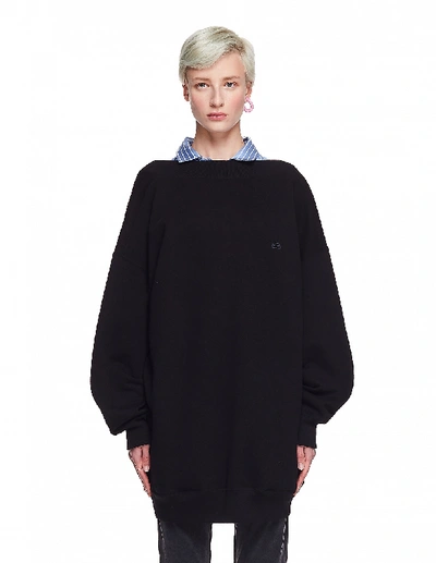 Balenciaga Black Cotton Cristobal Sweatshirt