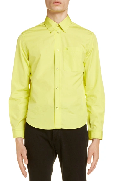 Balenciaga Neon Yellow Cotton Shirt