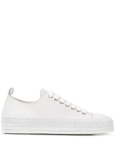 Ann Demeulemeester Low-top Plimsol Trainers In White