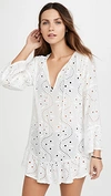 Vix Swimwear Lace Cover-up Tunic In White