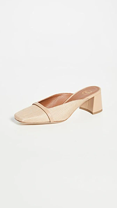 Malone Souliers Carmen Mules In Oatmeal/oatmeal