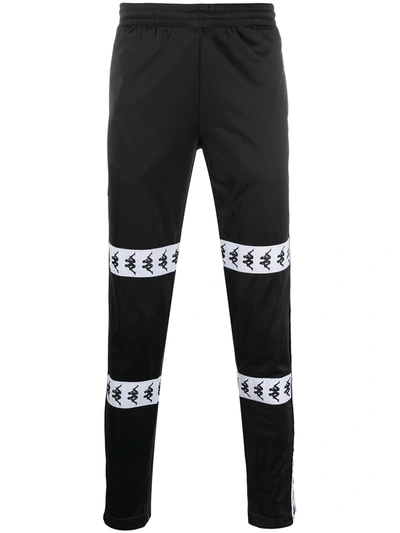 Kappa Men's 222 Banda Rayoz Logo Tape Track Trousers In Black