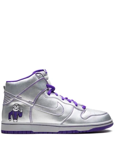 Nike Dunk High Premium Sb板鞋 In Silver