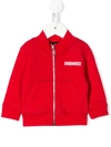 Dsquared2 Babies' Kids Iconm Sweatshirt With Zip In Rosso