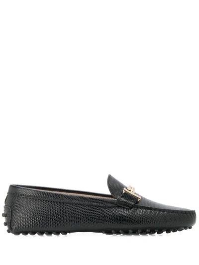 Tod's Gommino Driving Shoes In Black