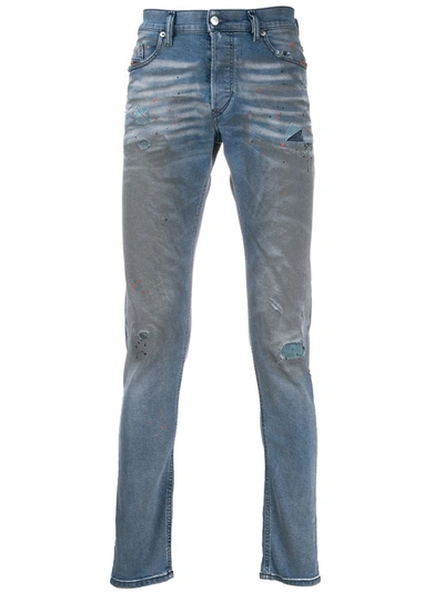 Diesel Tepphar Slim Fit Jeans In Blue