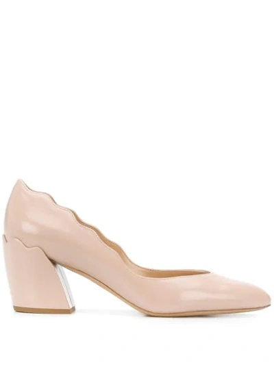Chloé Laurena 60mm Block-heel Pumps In Pink