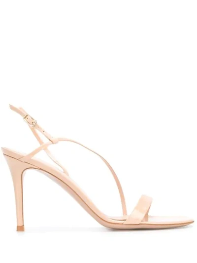 Gianvito Rossi Strappy Design Sandals In Neutrals