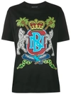 Neil Barrett Emblem Print T-shirt In Blk/multicolor