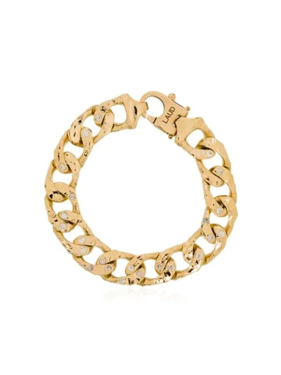 Laud 18kt Yellow Gold Diamond Link Chain Bracelet