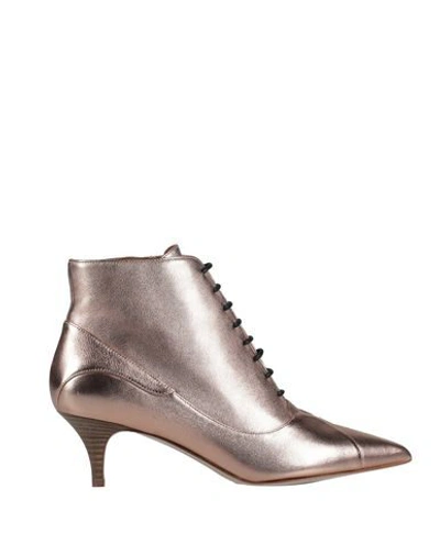 M Missoni Ankle Boots In Copper