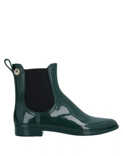 M Missoni Ankle Boots In Dark Green