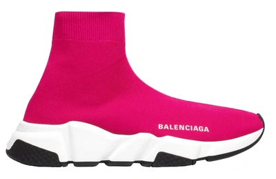Pre-owned Balenciaga Speed Trainer Rose Hortensia (women's) In Pink