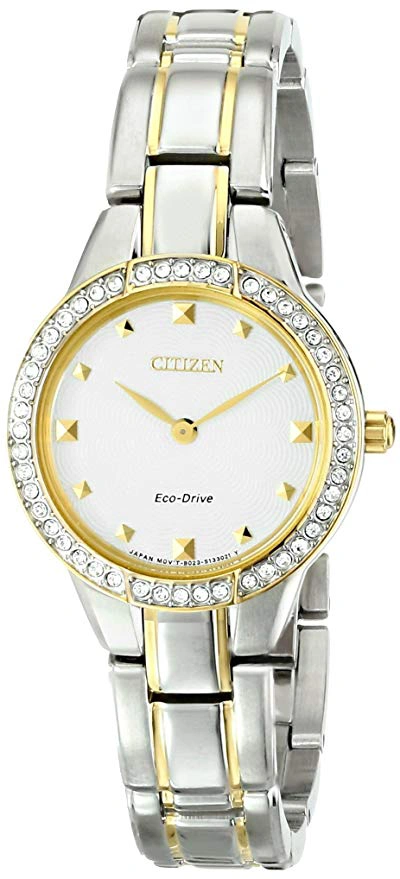 Pre-owned Citizen  Eco-drive Ex1364-59a In Stainless Steel