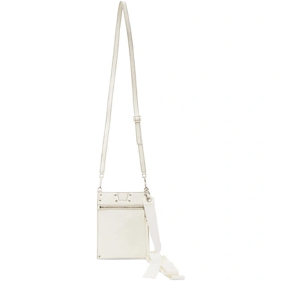 Rick Owens White Security Pocket Bag In 110 White