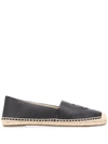 Michael Michael Kors Embossed Logo Espadrilles In Black