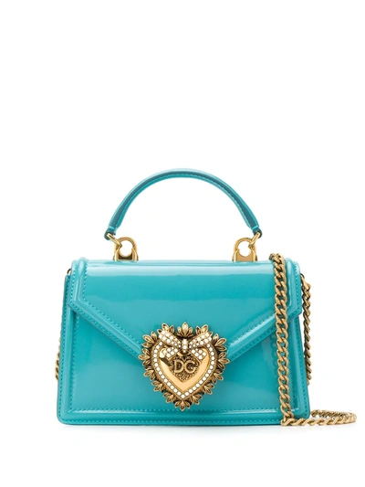 Dolce & Gabbana Devotion Crossbody Bag In Blue