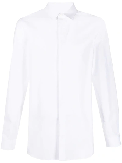 Jil Sander Concealed Placket Shirt In White