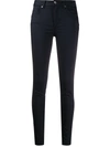 Liu •jo High-waisted Skinny Fit Trousers In Blue