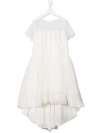 Aletta Teen Tulle Skirt Bridesmaid Dress In White