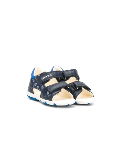 Geox Kids' Touch Strap Sandals In Blue