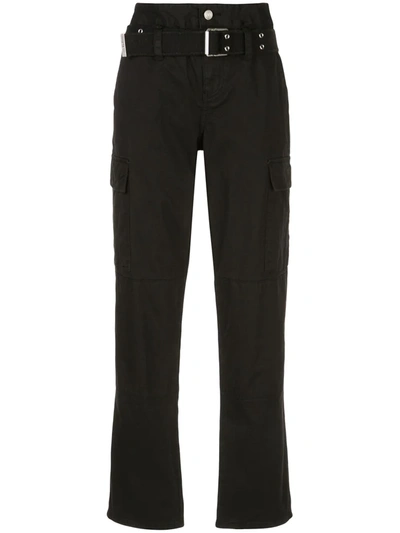Rta Sallinger Belted Cargo Trousers In Black