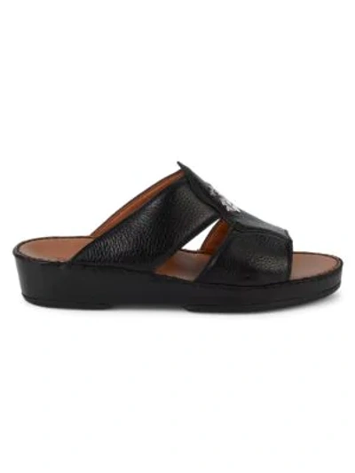 Bally Hakman Leather Sandals In Black
