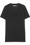 Isabel Marant Étoile Kranger Slub Linen T-shirt In Black