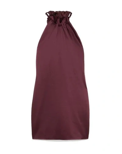 Rosetta Getty Short Dresses In Purple