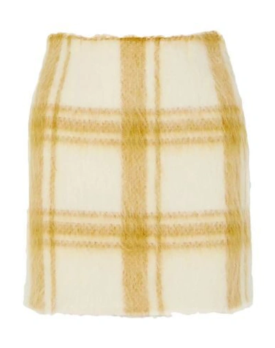 Alexa Chung Mini Skirts In Yellow