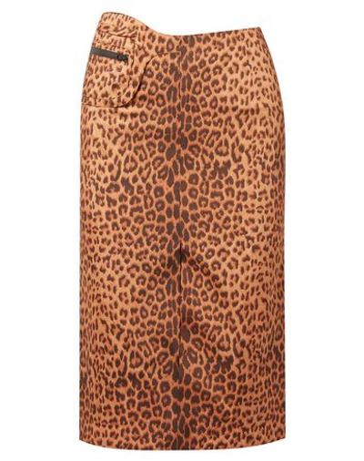 Commission Midi Skirts In Brown