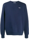 Fila Embroidered Logo Sweater In Blue