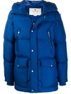 Woolrich Sierra Padded Coat In Blue