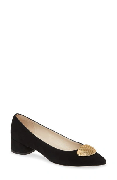 Amalfi By Rangoni Alfanso Pointed Toe Pump In Black Suede