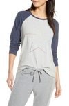 Pj Salvage Icon Long Sleeve Top In Heather Grey