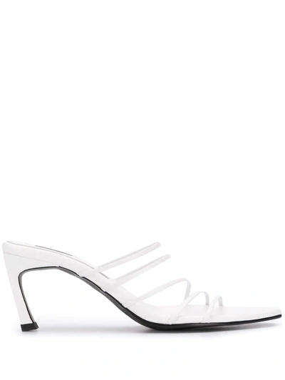 Reike Nen Five String Pointed Toe Sandals In White