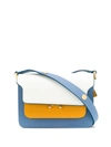 Marni Trunk Mini Saffiano-leather Cross-body Bag In White