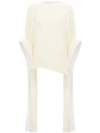 Jw Anderson Off White Exaggerated Sleeve Top