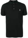 Polo Ralph Lauren Contrast Logo Polo Shirt In Black