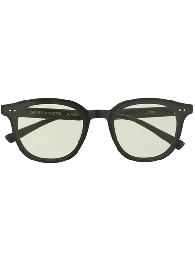 Gentle Monster Lang 01 Round-frame Sunglasses In Green