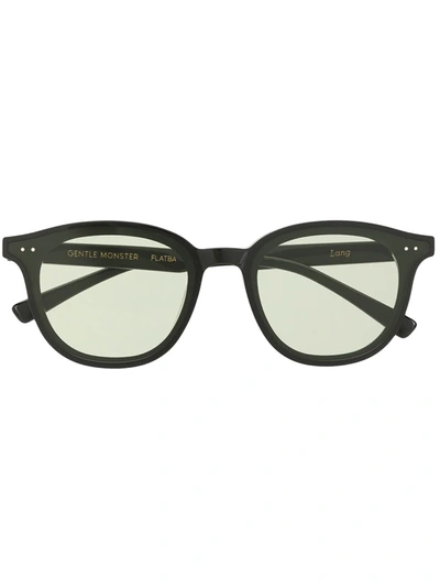 Gentle Monster Lang 01 Round-frame Sunglasses In Green | ModeSens