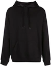 Rta Side Stripe Detail Drawstring Hoodie In Black