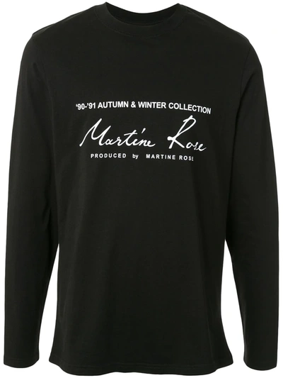 Martine Rose Aw'91 Collection T-shirt In Black