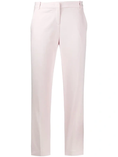 Pinko Slim-fit Cropped Trousers In Pink