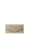 Judith Leiber Envelope Pearly Beaded Clutch Bag In Gold