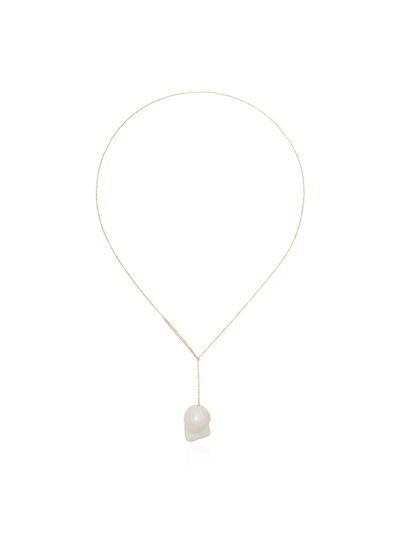 Sophie Bille Brahe 14k Yellow Gold Sirene Pearl Pendant Necklace